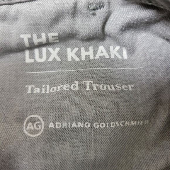 AG Adriano Goldschmied The Lux Khaki Tailored Trouser Mens 31R Pants 31x30 - Picture 5 of 9